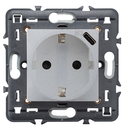 Imagen de ENCHUFE SCHUKO + CARGADOR USB TIPO C